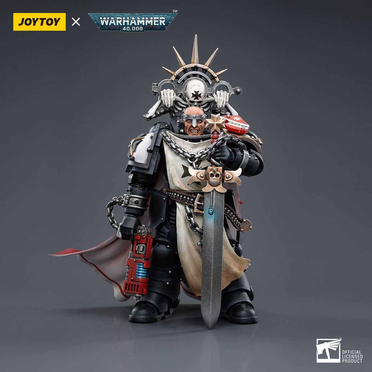 Warhammer 40k JoyToy Actionfigure - Black Templars Marshal Baldeckrath figure for collectors, display and premium shelf presentation