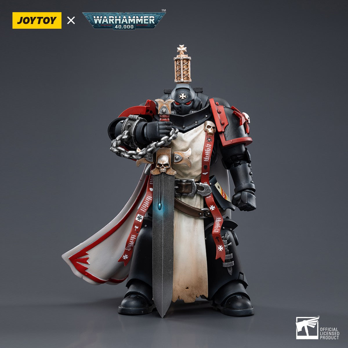 Warhammer 40k JoyToy Actionfigure - Black Templars Primaris Sword Brethren Eberwulf figure for collectors, display and premium shelf