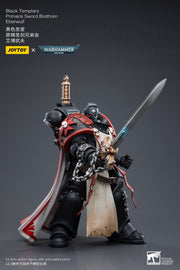 Warhammer 40k JoyToy Actionfigure - Black Templars Primaris Sword Brethren Eberwulf figure for collectors, display and premium shelf
