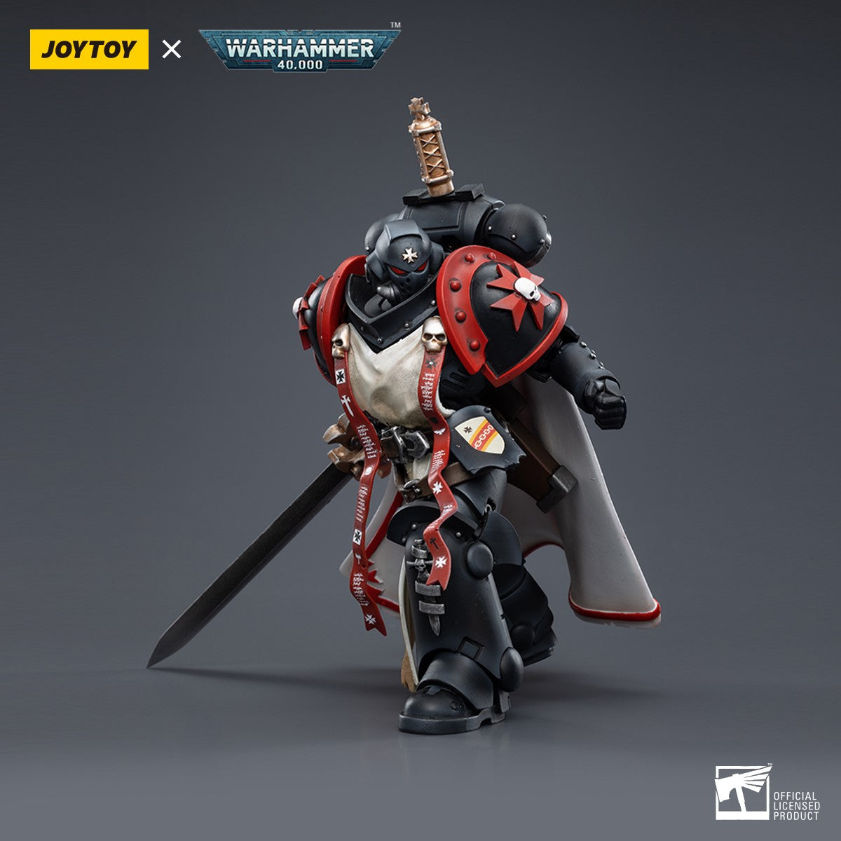 Warhammer 40k JoyToy Actionfigure - Black Templars Primaris Sword Brethren Eberwulf figure for collectors, display and premium shelf