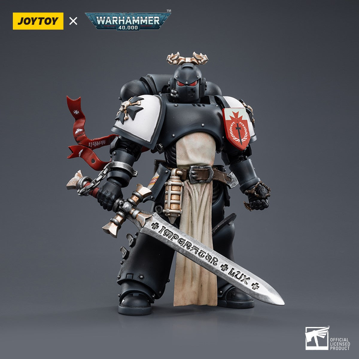 Warhammer 40k JoyToy Actionfigure - Black Templars The Emperor's Champion Rolantus figure for collectors, display and premium shelf