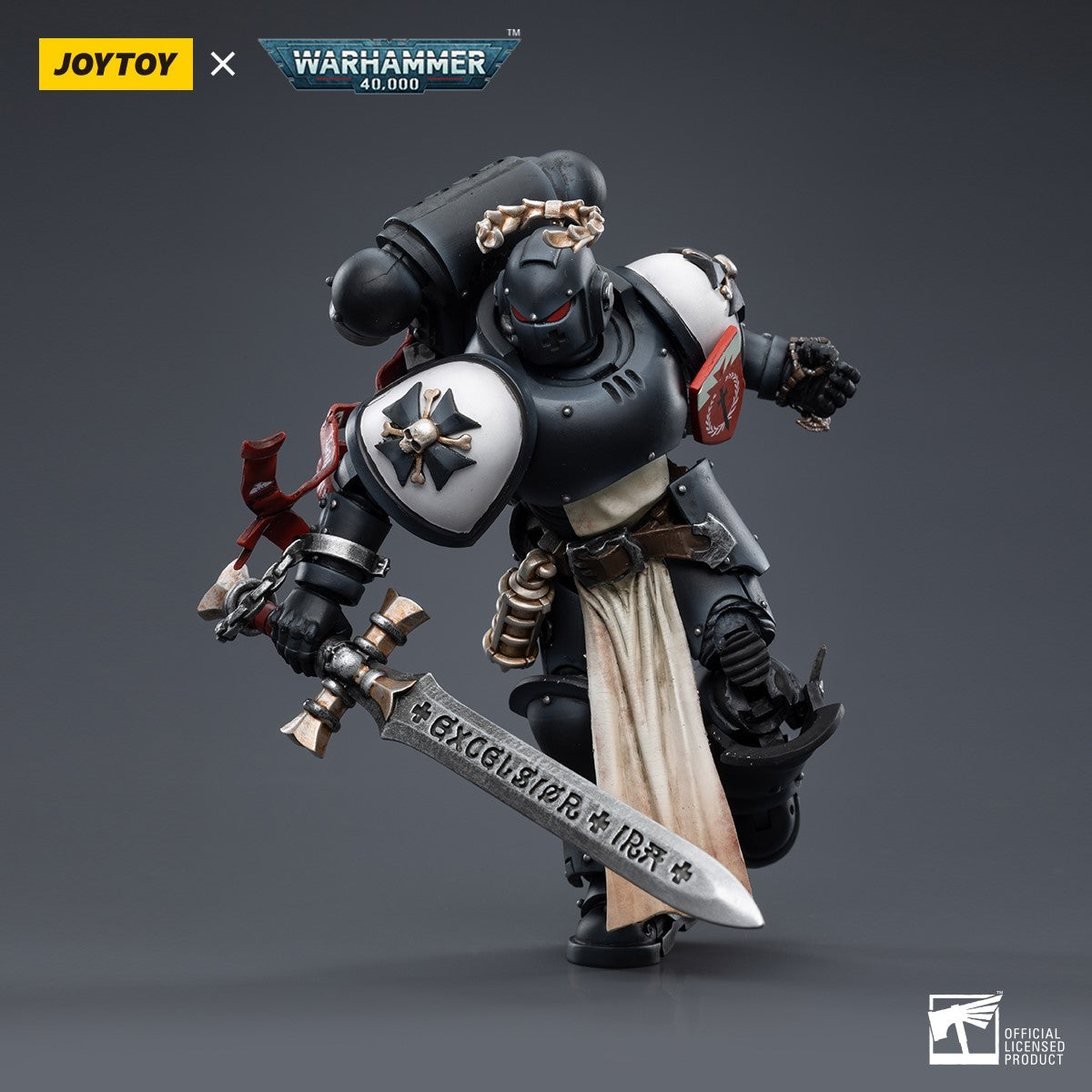 Warhammer 40k JoyToy Actionfigure - Black Templars The Emperor's Champion Rolantus figure for collectors, display and premium shelf