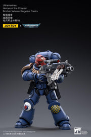 Warhammer 40k JoyToy Actionfigure - Ultramarines Heroes of the Chapter Brother Veteran Sergeant Castor figure for collectors, display and