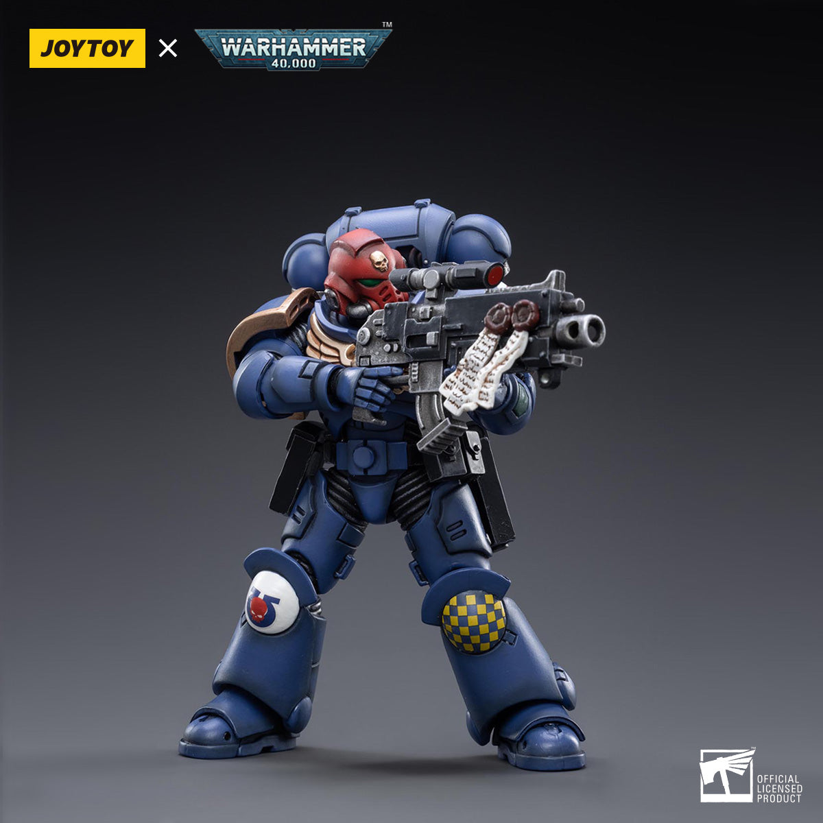 Warhammer 40k JoyToy Actionfigure - Ultramarines Heroes of the Chapter Brother Veteran Sergeant Castor figure for collectors, display and