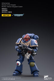 Warhammer 40k JoyToy Actionfigure - Ultramarines Heroes of the Chapter Brother Veteran Sergeant Castor figure for collectors, display and