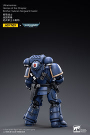 Warhammer 40k JoyToy Actionfigure - Ultramarines Heroes of the Chapter Brother Veteran Sergeant Castor figure for collectors, display and