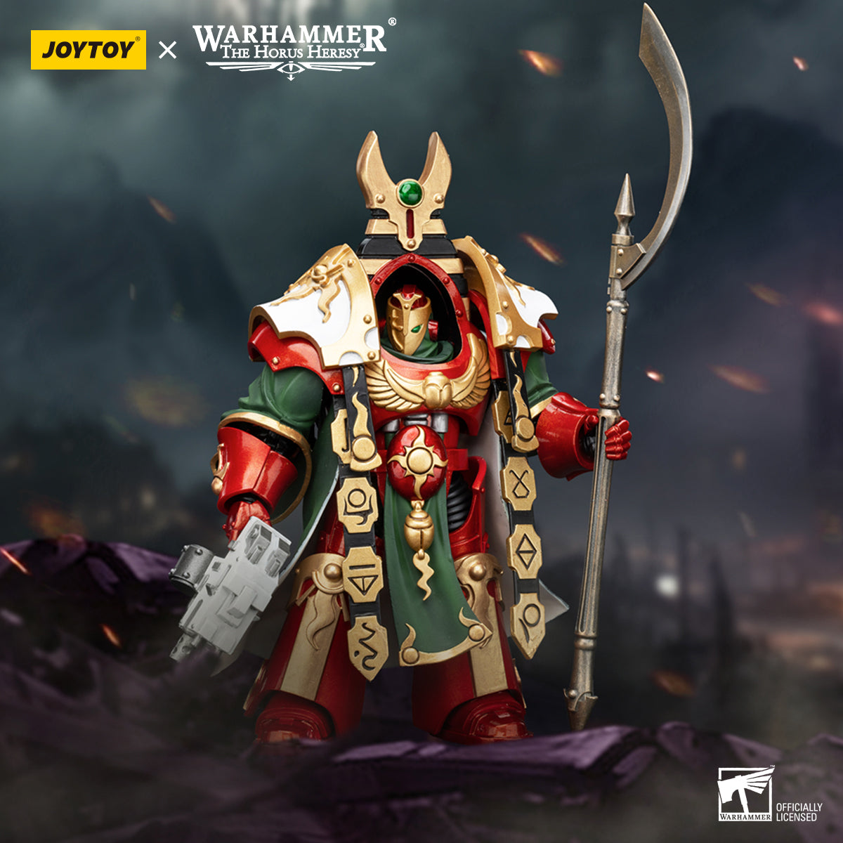 Warhammer 40k JoyToy Actionfigure - The Horus Heresy Thousand Sons Legion Praetor in Cataphractii Terminator Armor figure for collectors