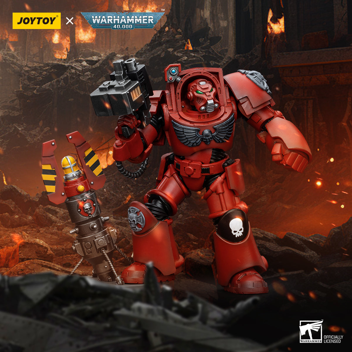 Warhammer 40k JoyToy Actionfigure - Blood Angels Terminator Squad Terminator with Storm Bolter figure for collectors, display and premium