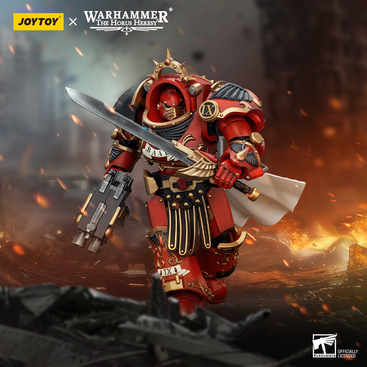 Warhammer 40k JoyToy Actionfigure - The Horus Heresy Blood Angel's Legion Praetor in Tartaros Terminator Armour figure for collectors