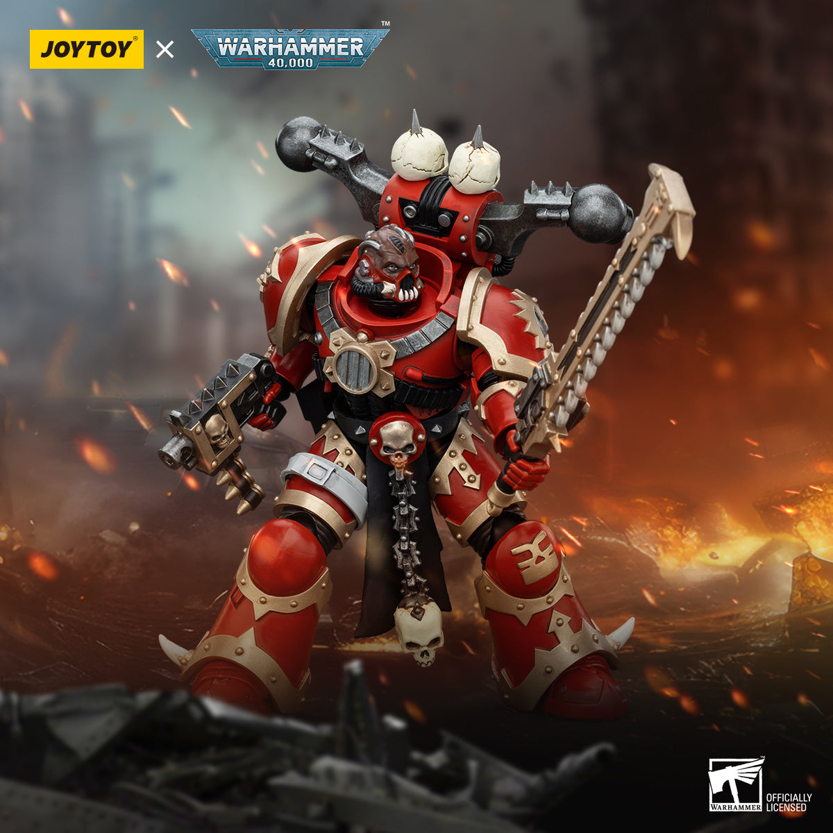 Warhammer 40k JoyToy Actionfigure - World Eaters Khorne Berzerker figure from Ver. 6 for collectors, display and premium shelf presentation