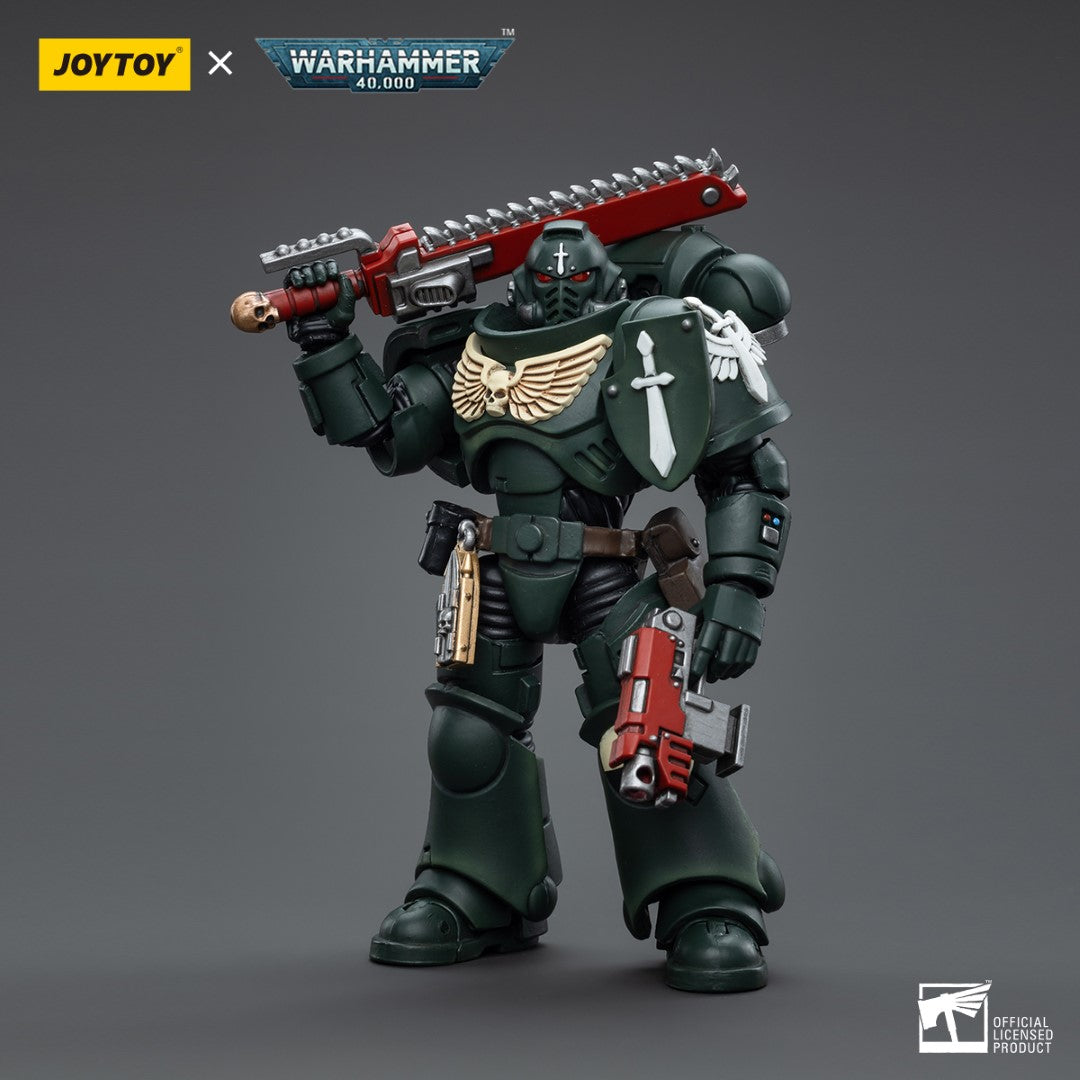 Warhammer 40k JoyToy Actionfigure - Dark Angels Intercessors Sergeant Rakiel figure for collectors, display and premium shelf presentation