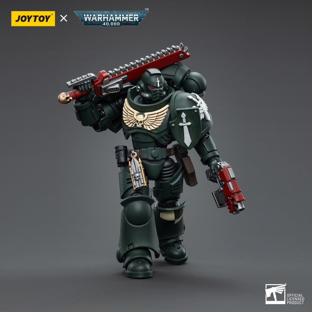 Warhammer 40k JoyToy Actionfigure - Dark Angels Intercessors Sergeant Rakiel figure for collectors, display and premium shelf presentation