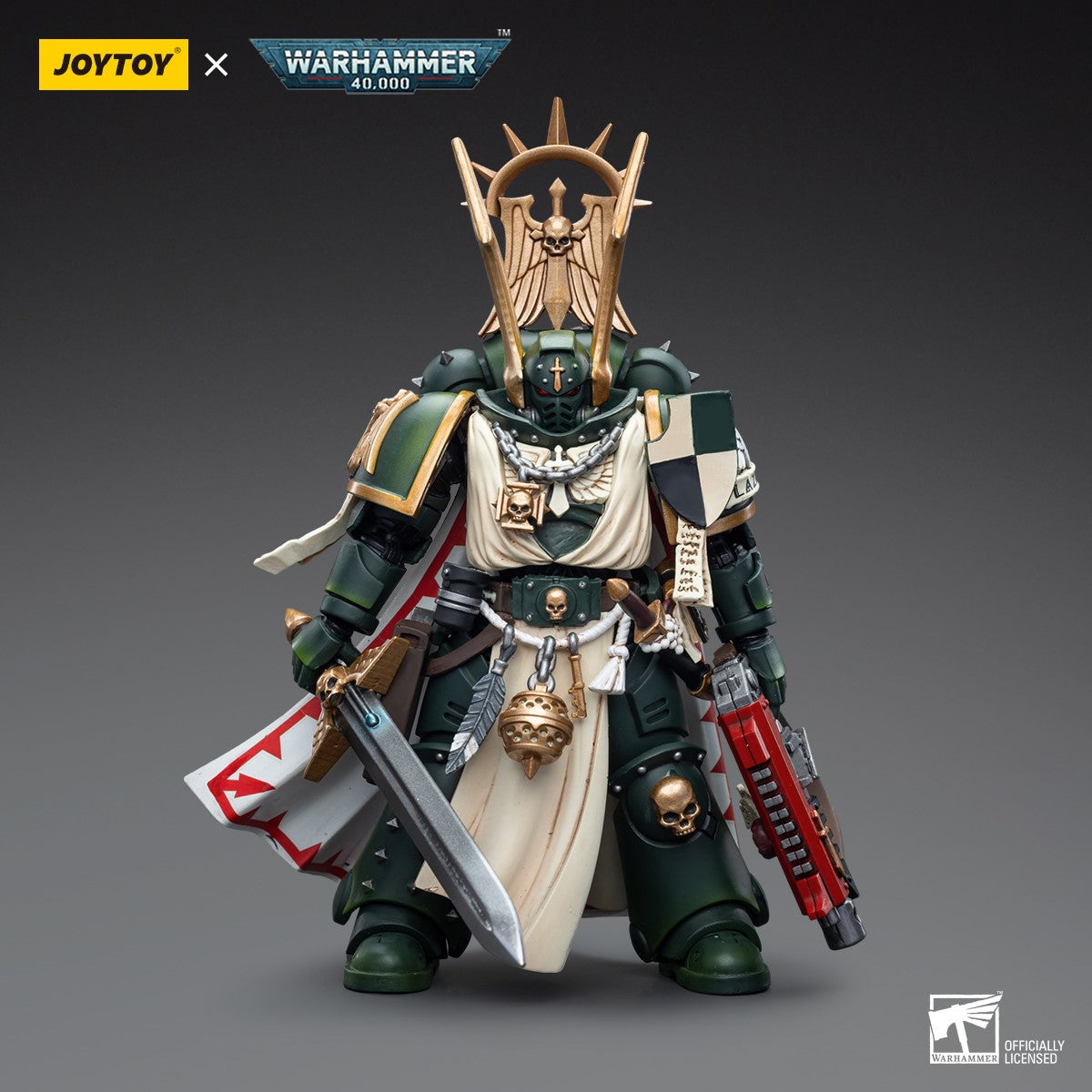 Warhammer 40k JoyToy Actionfigure - Dark Angels Master Lazarus figure for collectors, display and premium shelf presentation