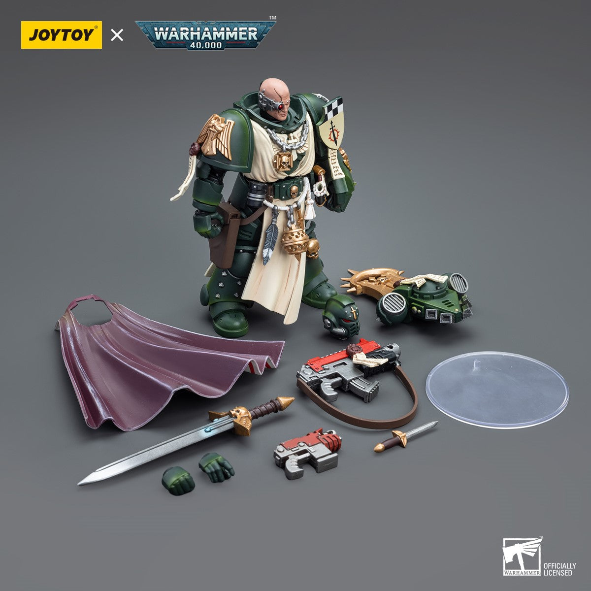 Warhammer 40k JoyToy Actionfigure - Dark Angels Master with Power Fist figure for collectors, display and premium shelf presentation