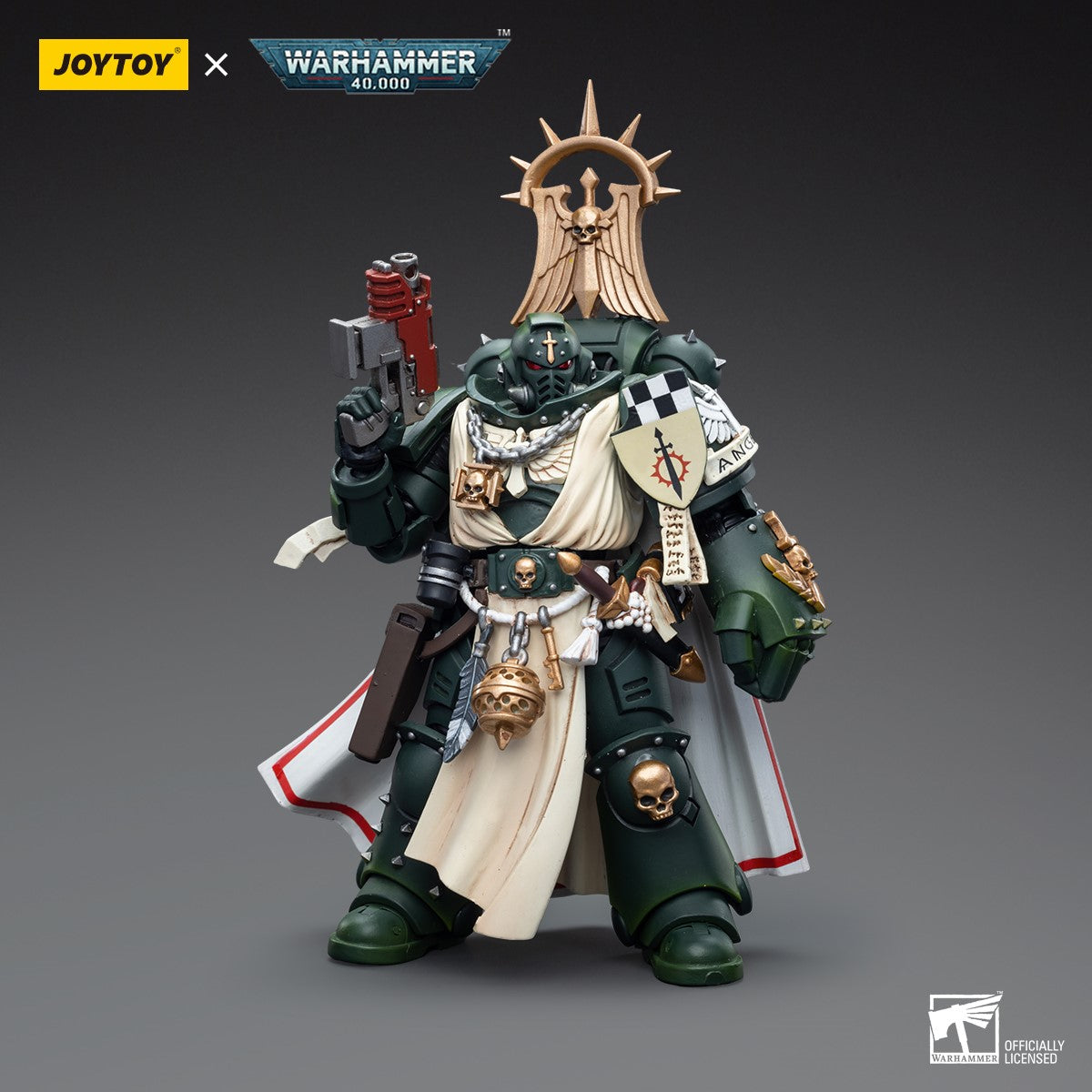 Warhammer 40k JoyToy Actionfigure - Dark Angels Master with Power Fist figure for collectors, display and premium shelf presentation