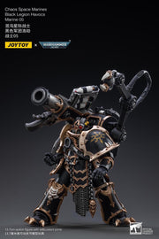 Warhammer 40k JoyToy Actionfigure - Black Legion Havocs Marine 05 figure for collectors, display and premium shelf presentation
