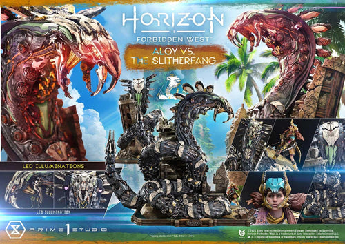 Prime 1 Studio Ultimate Diorama Masterline Horizon Forbidden West Aloy vs. The Slitherfang – view 2