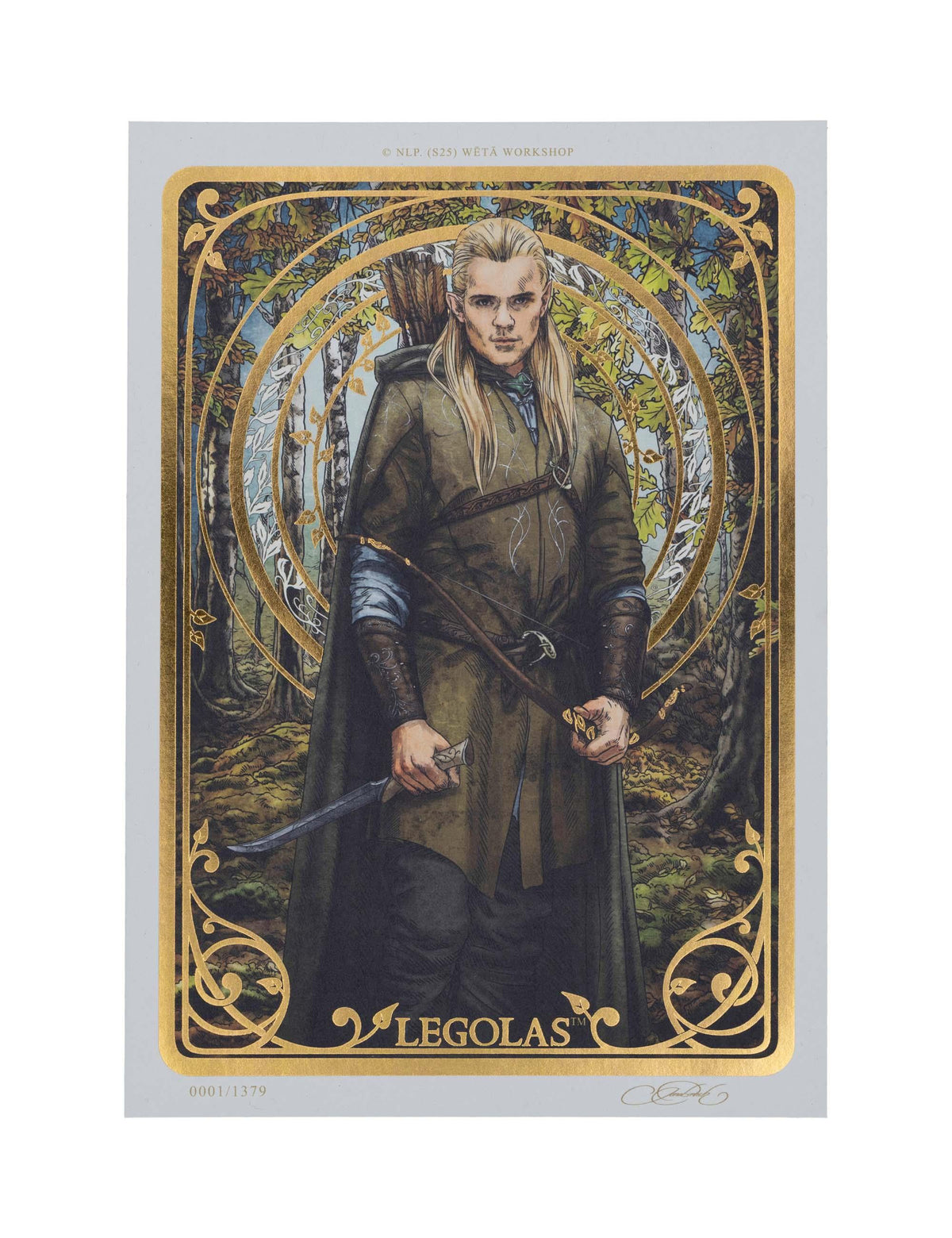 Weta Workshop The Lord of the Rings - Legolas Art Card (A5)