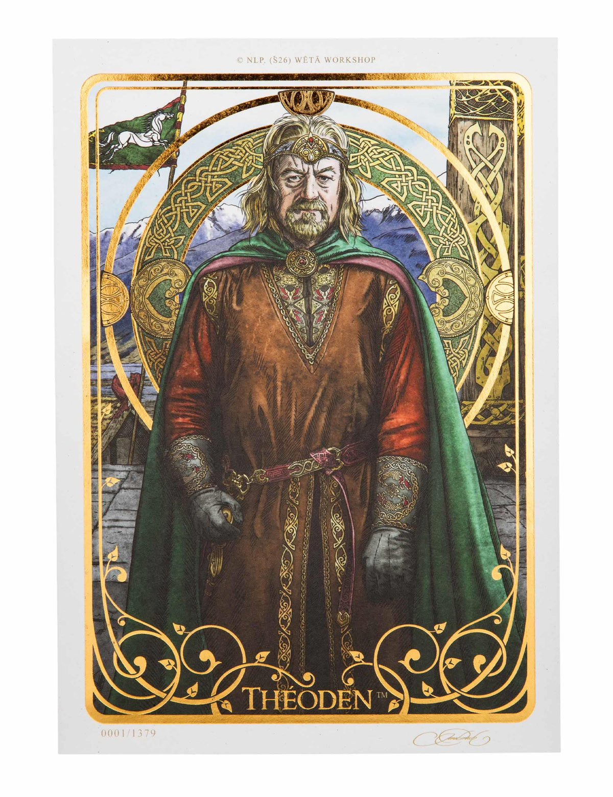 Weta Workshop The Lord of the Rings - Theoden Art Card(A5) 