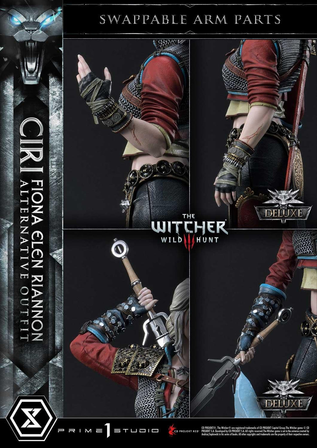 Prime 1 Studio Premium Masterline The Witcher 3: Wild Hunt Ciri Fiona Elen Riannon Alternative Outfit DX Bonus Version – view 8