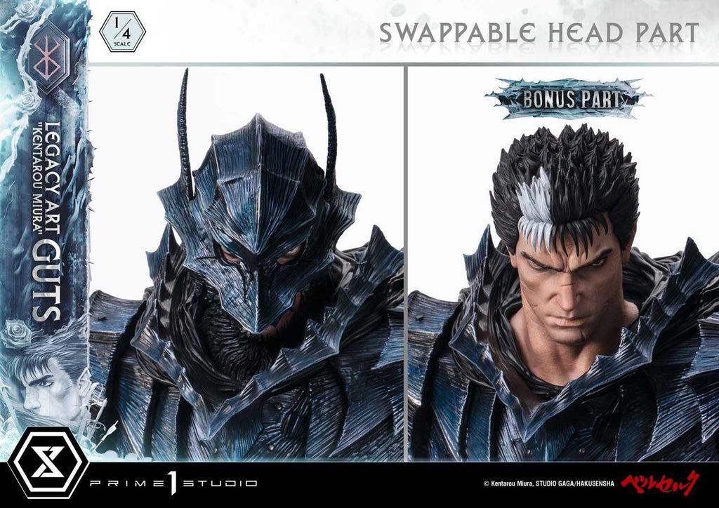 Prime 1 Studio Legacy Art Kentarou Miura Berserk Guts 1/4 Scale Bonus Version – view 3