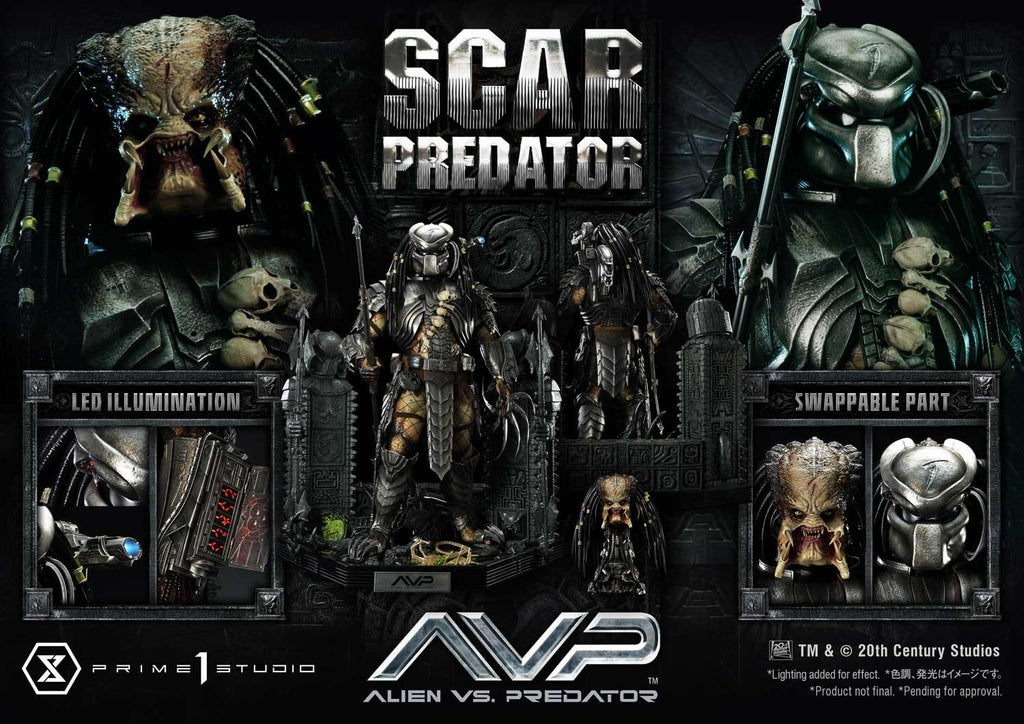 Prime 1 Studio Museum Masterline Alien vs. Predator (Film) Scar Predator