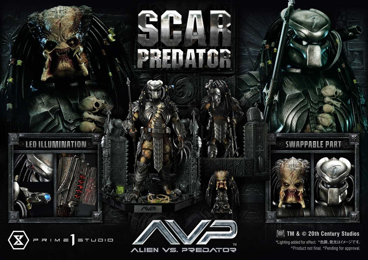 Prime 1 Studio Museum Masterline Alien vs. Predator (Film) Scar Predator