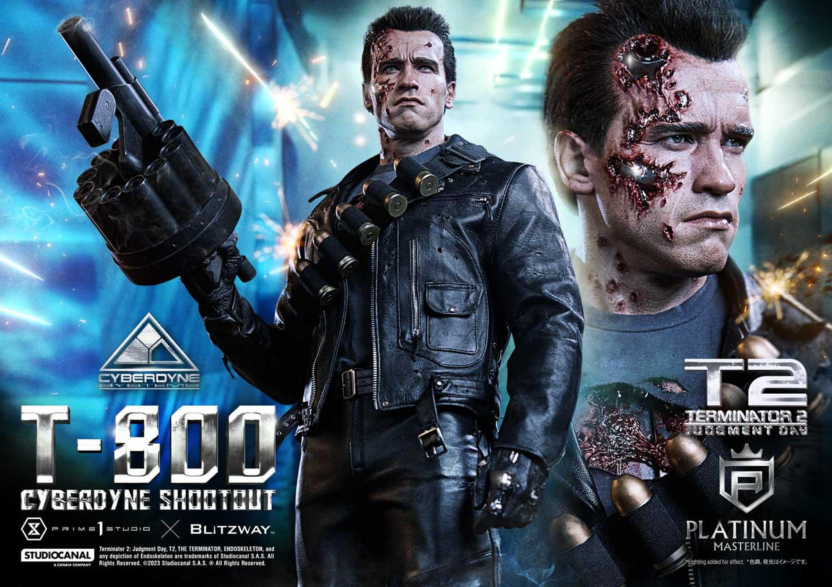 Prime 1 Studio Platinum Masterline Terminator 2: Judgment Day (Film) T-800 Cyberdyne Shootout