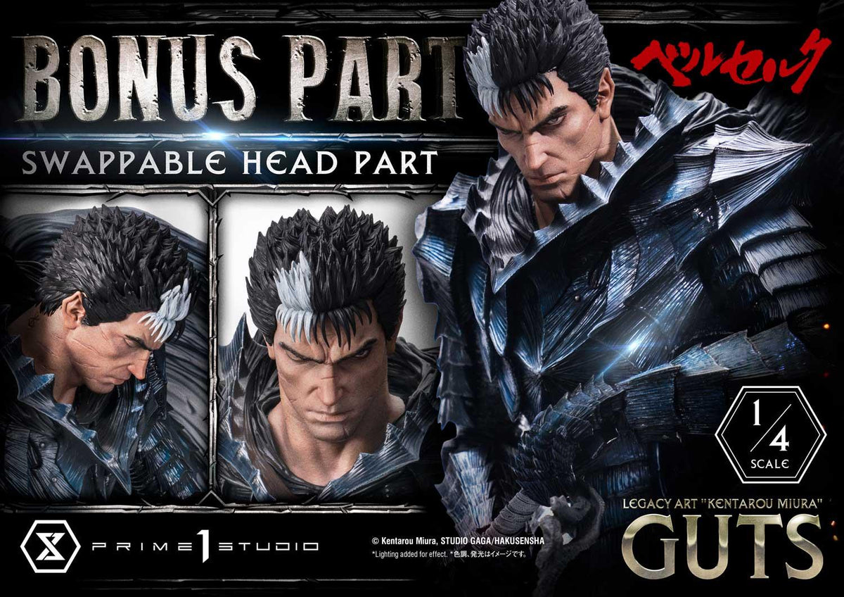 Prime 1 Studio Legacy Art Kentarou Miura Berserk Guts 1/4 Scale Bonus Version – view 2