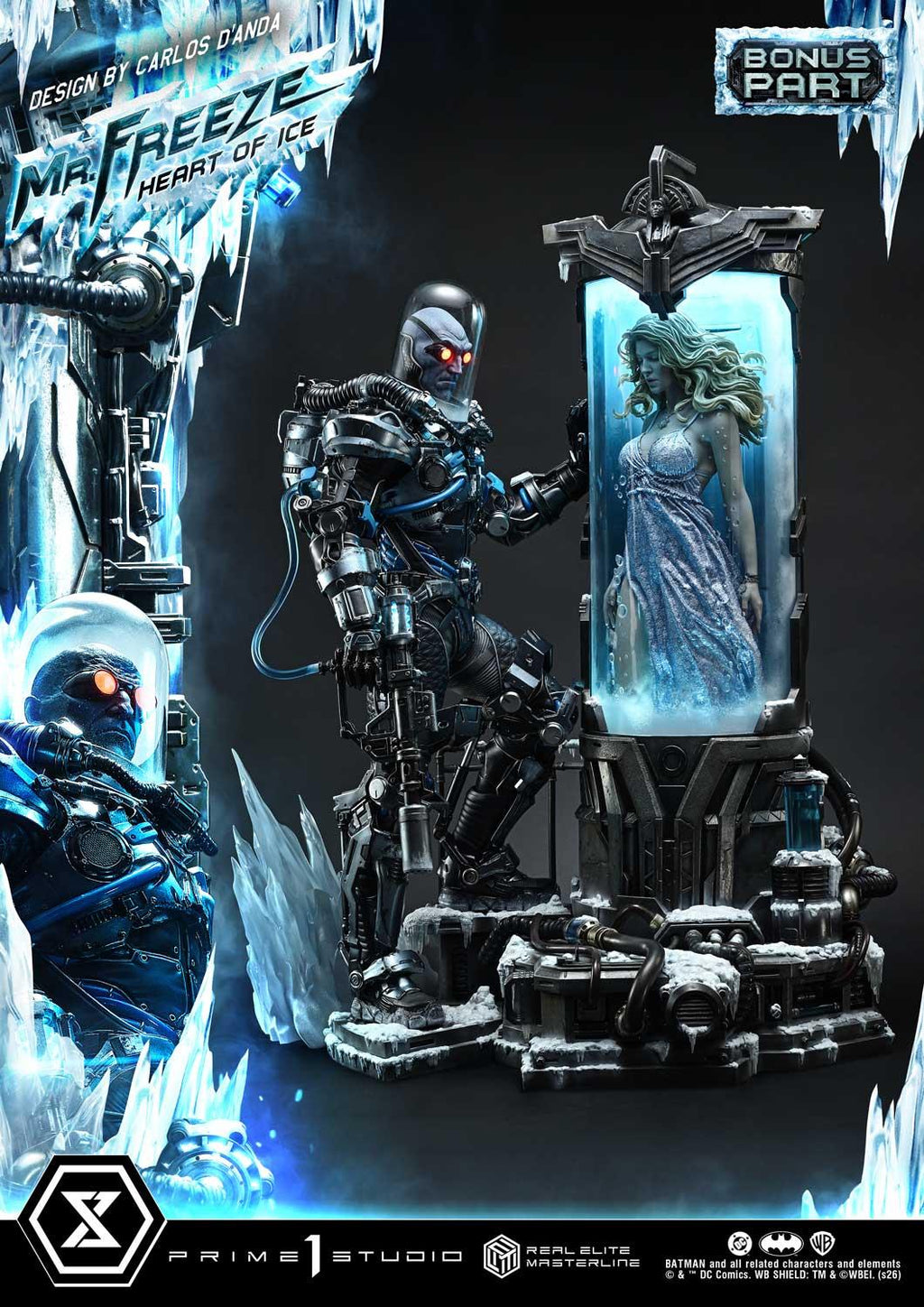 Prime 1 Studio Real Elite Masterline Batman (Comics) Mr. Freeze Heart of Ice (Design by Carlos D'Anda) DX Bonus Version – view 6
