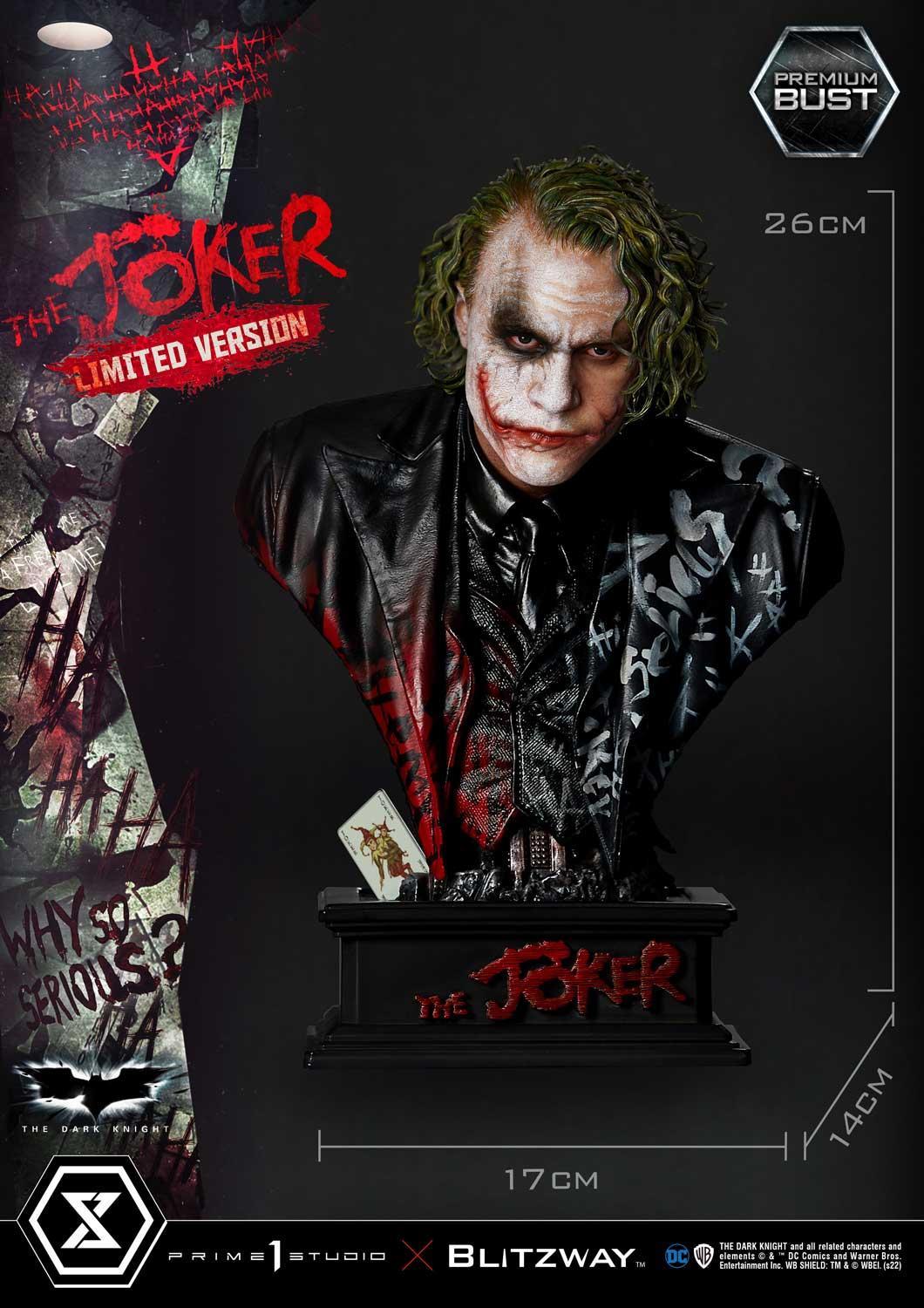 Prime 1 Studio Premium Bust The Dark Knight (Film) The Joker Limited Version – view 2
