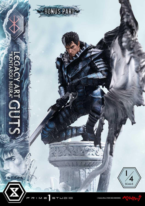 Prime 1 Studio Legacy Art Kentarou Miura Berserk Guts 1/4 Scale Bonus Version – view 4