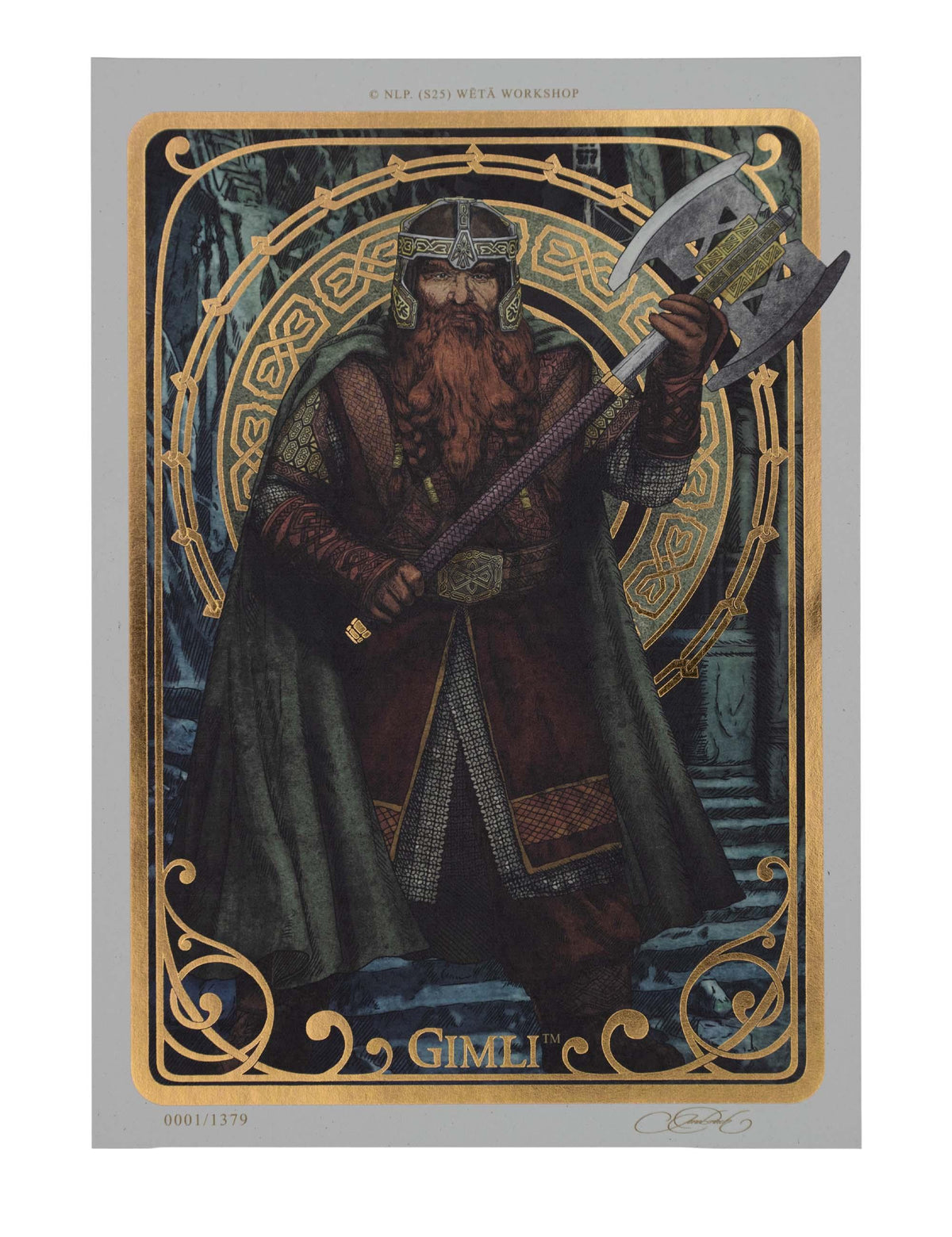 Weta Workshop The Lord of the Rings - Gimli Art Card (A5)