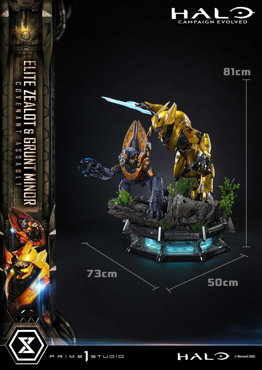Prime 1 Studio Ultimate Premium Masterline Halo: Campaign Evolved Elite Zealot & Grunt Minor: Covenant Assault Bonus Version – view 9