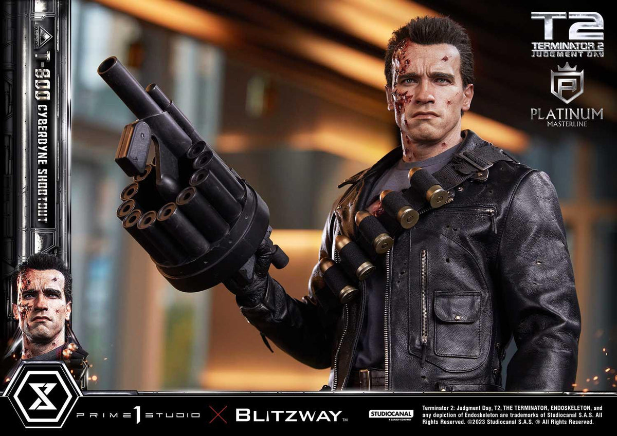 Prime 1 Studio Platinum Masterline Terminator 2: Judgment Day (Film) T-800 Cyberdyne Shootout – view 2