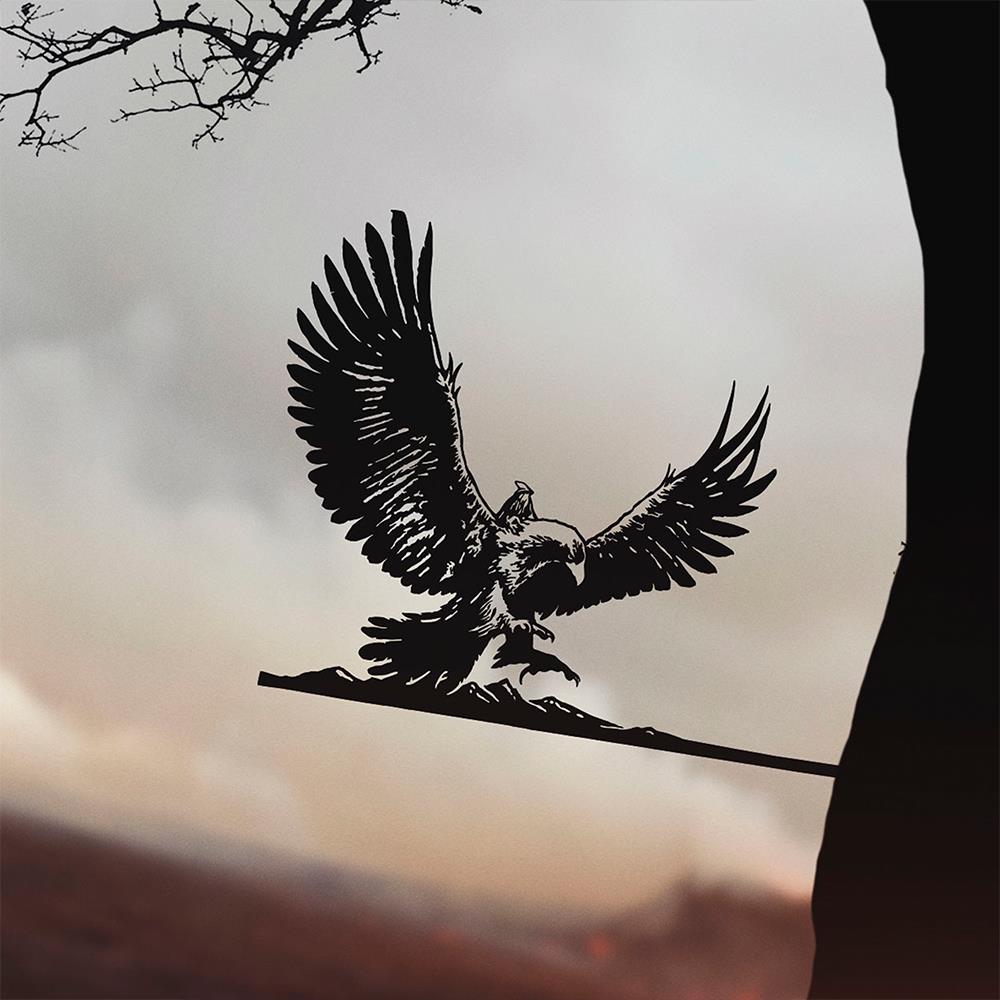 Weta Workshop The Lord Of The Rings Trilogy - Gandalf On Gwaihir Metalbird Silhouette – view 3