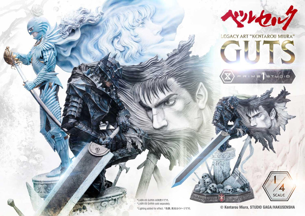 Prime 1 Studio Legacy Art Kentarou Miura Berserk Guts 1/4 Scale