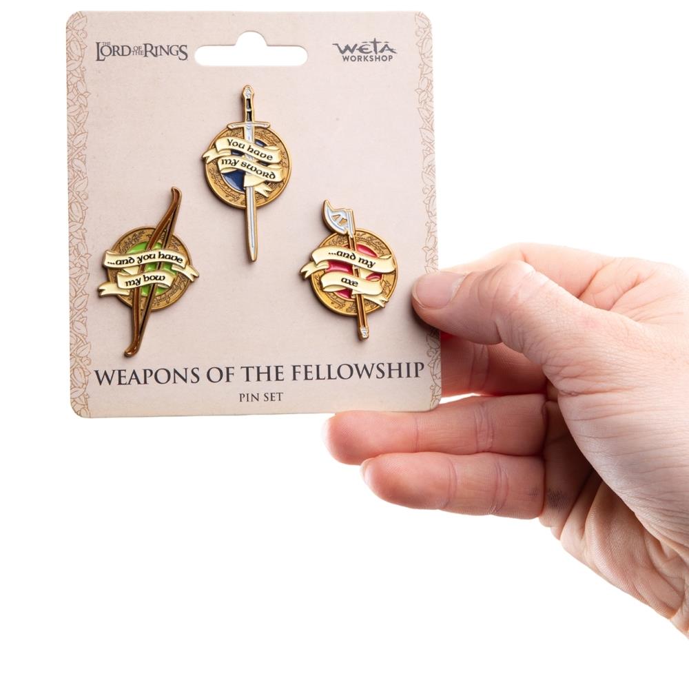 Weta Workshop The Lord of the Rings Trilogy Pin Set - Weapons of the Fellowship – view 3