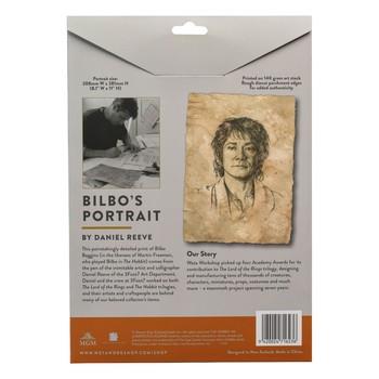 Weta Workshop The Lord of the Rings - Portrait of Bilbo Baggins Statue Art Print – view 2