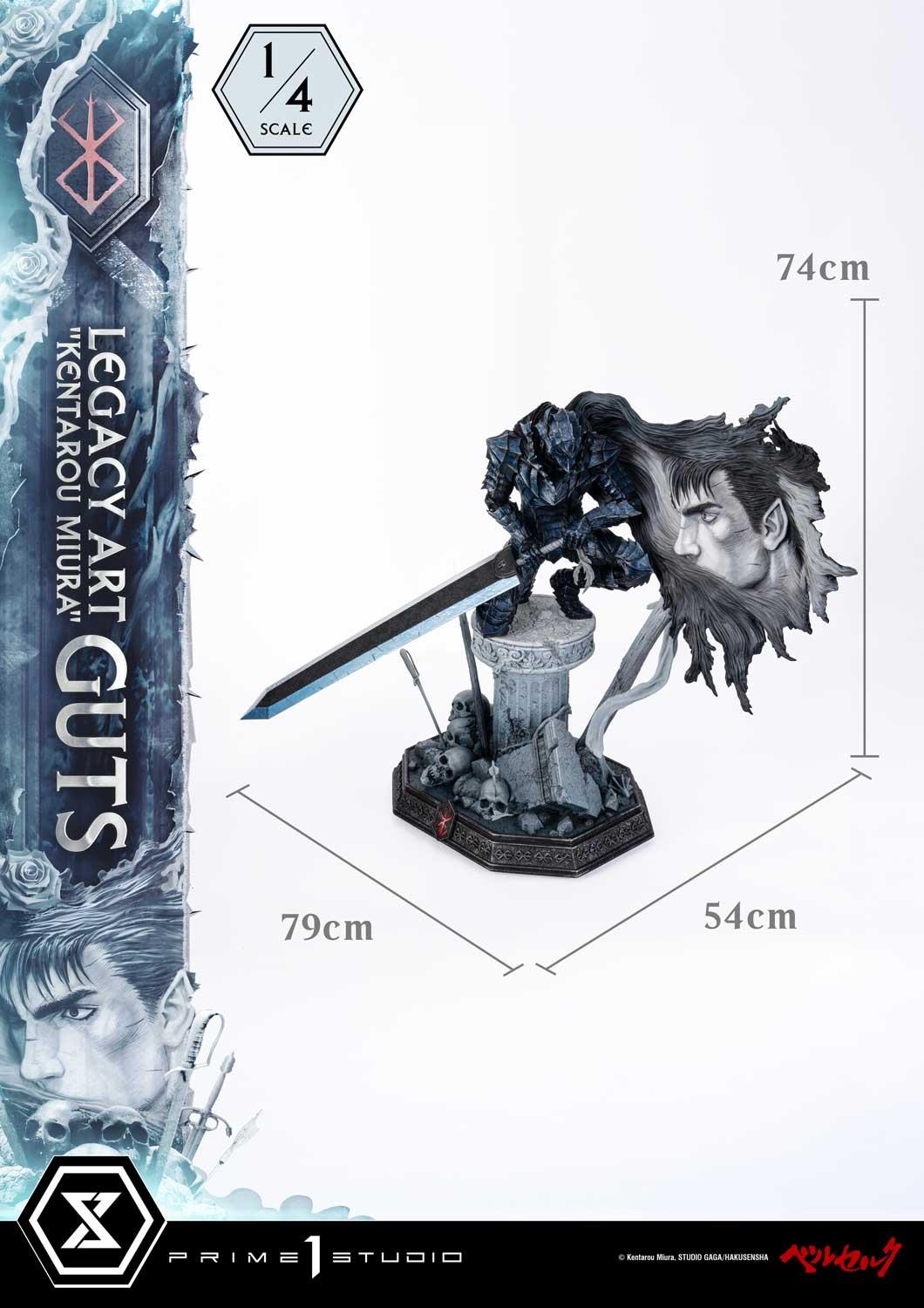 Prime 1 Studio Legacy Art Kentarou Miura Berserk Guts 1/4 Scale – view 7