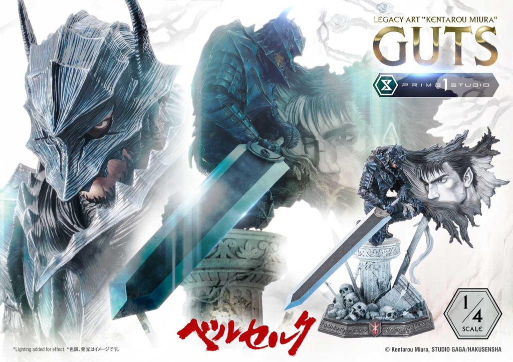 Prime 1 Studio Legacy Art Kentarou Miura Berserk Guts 1/4 Scale – view 2