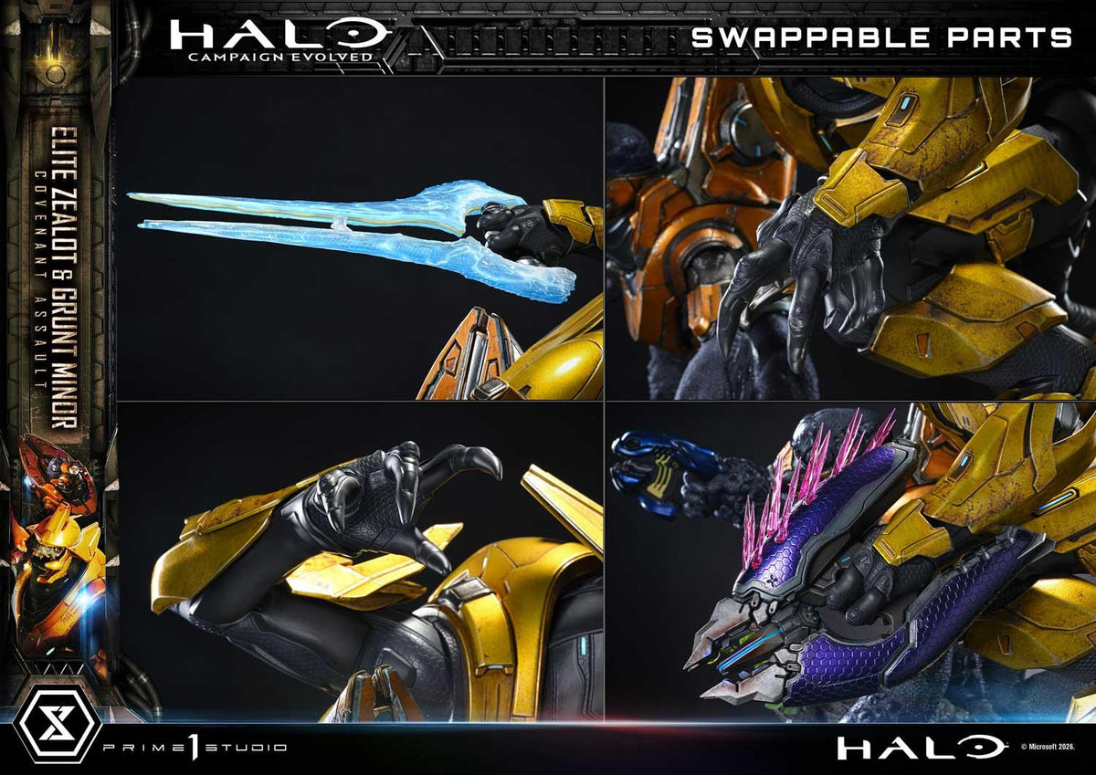 Prime 1 Studio Ultimate Premium Masterline Halo: Campaign Evolved Elite Zealot & Grunt Minor: Covenant Assault Bonus Version – view 6