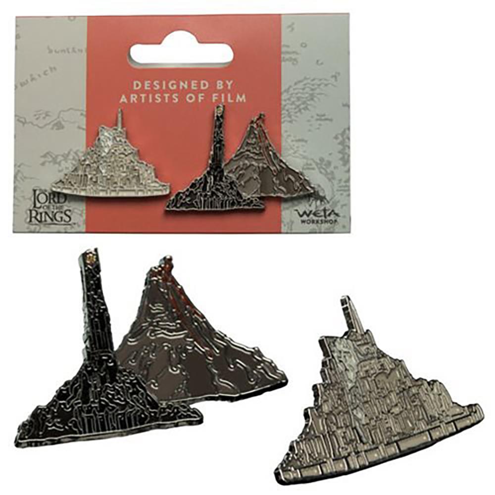 Weta Workshop The Lord of the Rings - Minas Tirith & Mount Doom Pin Set of 2 – view 2