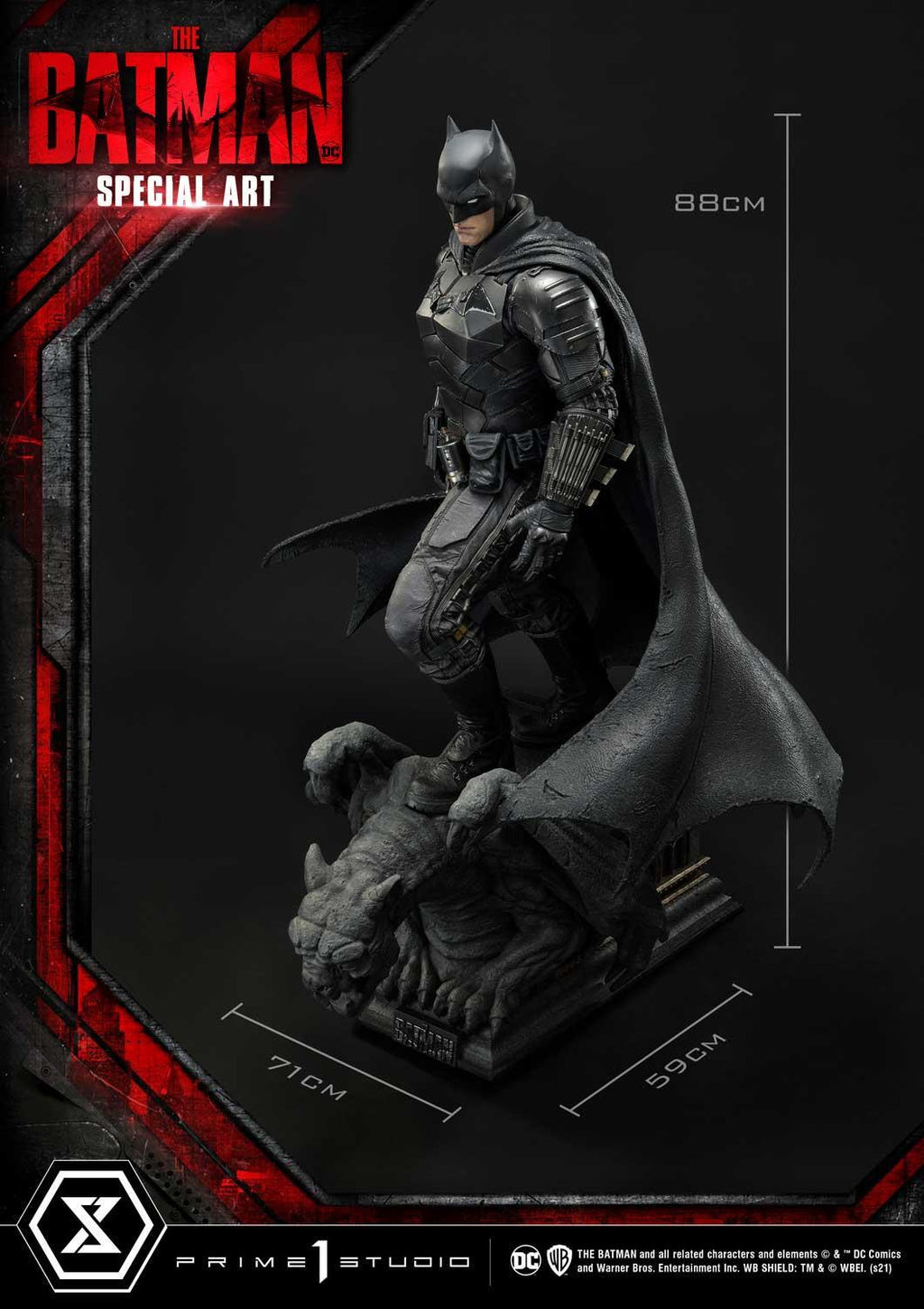 Prime 1 Studio Museum Masterline The Batman (Film) The Batman Special Art Edition DX Bonus Version – view 6