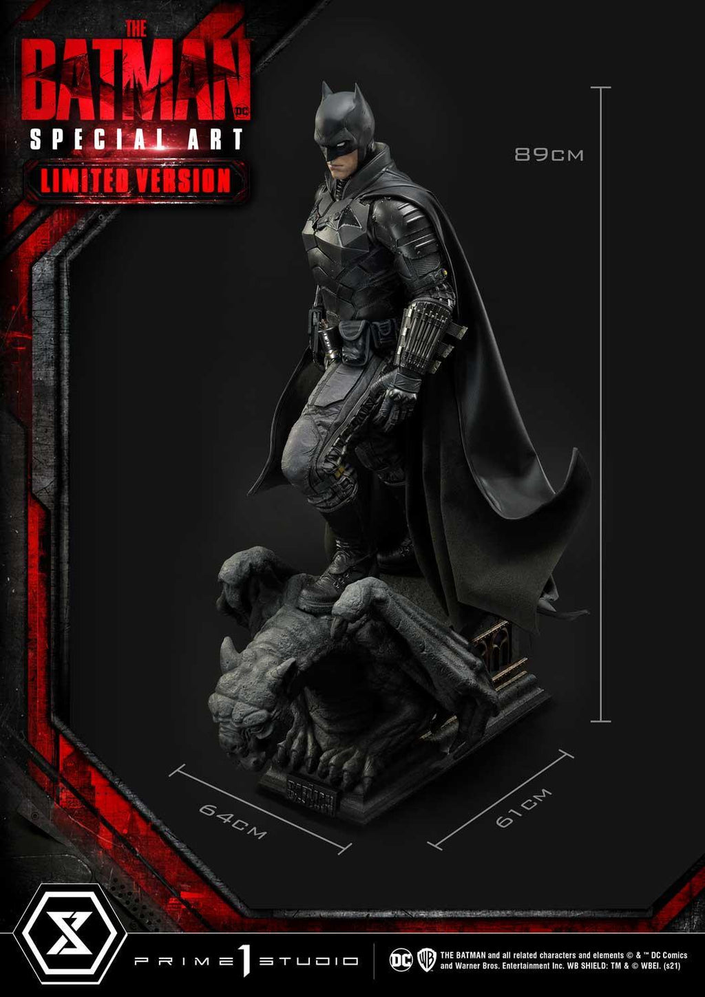 Prime 1 Studio Museum Masterline The Batman (Film) The Batman Special Art Edition Fabric Cape Limited Version – view 9