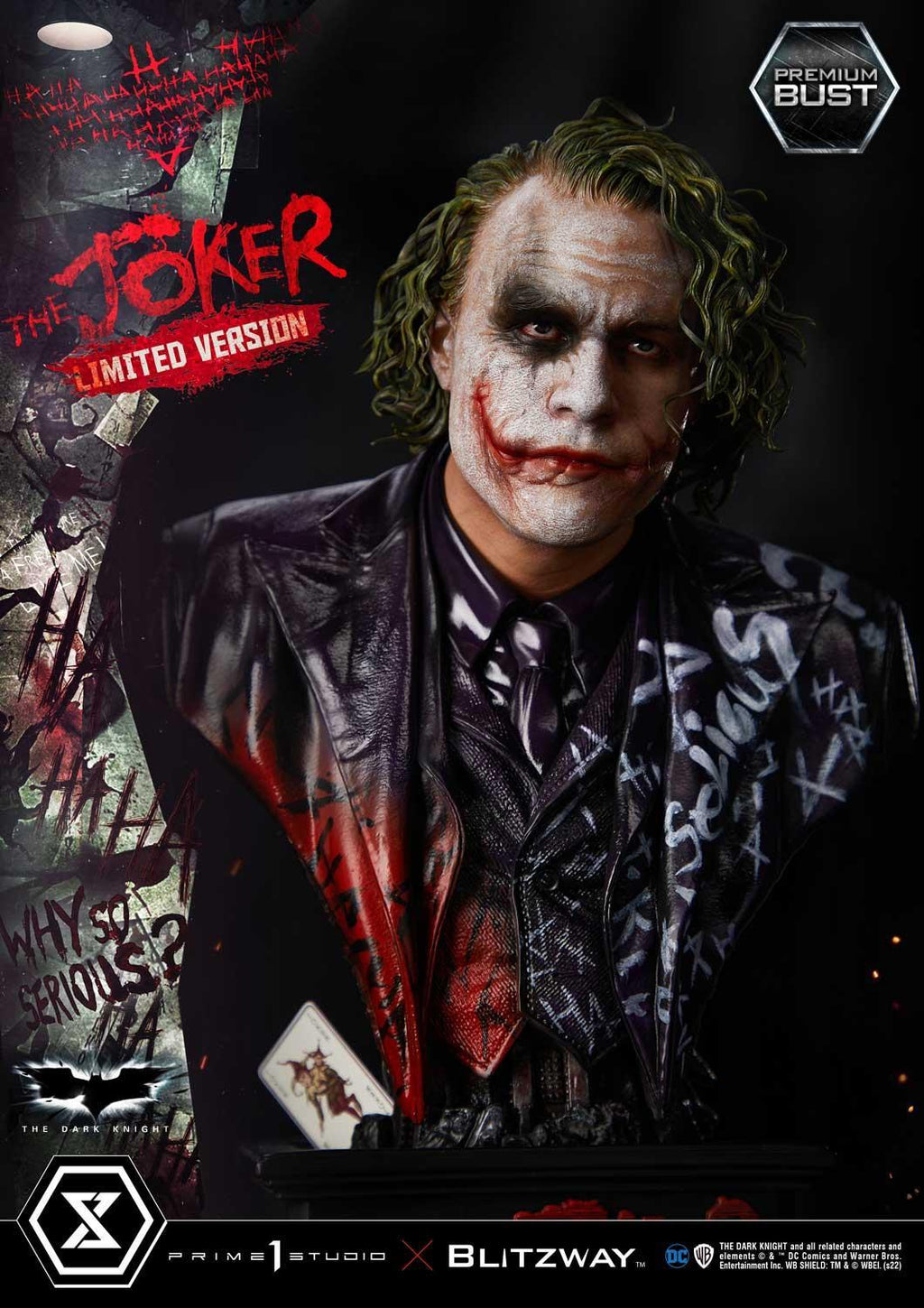Prime 1 Studio Premium Bust The Dark Knight (Film) The Joker Limited Version – view 4