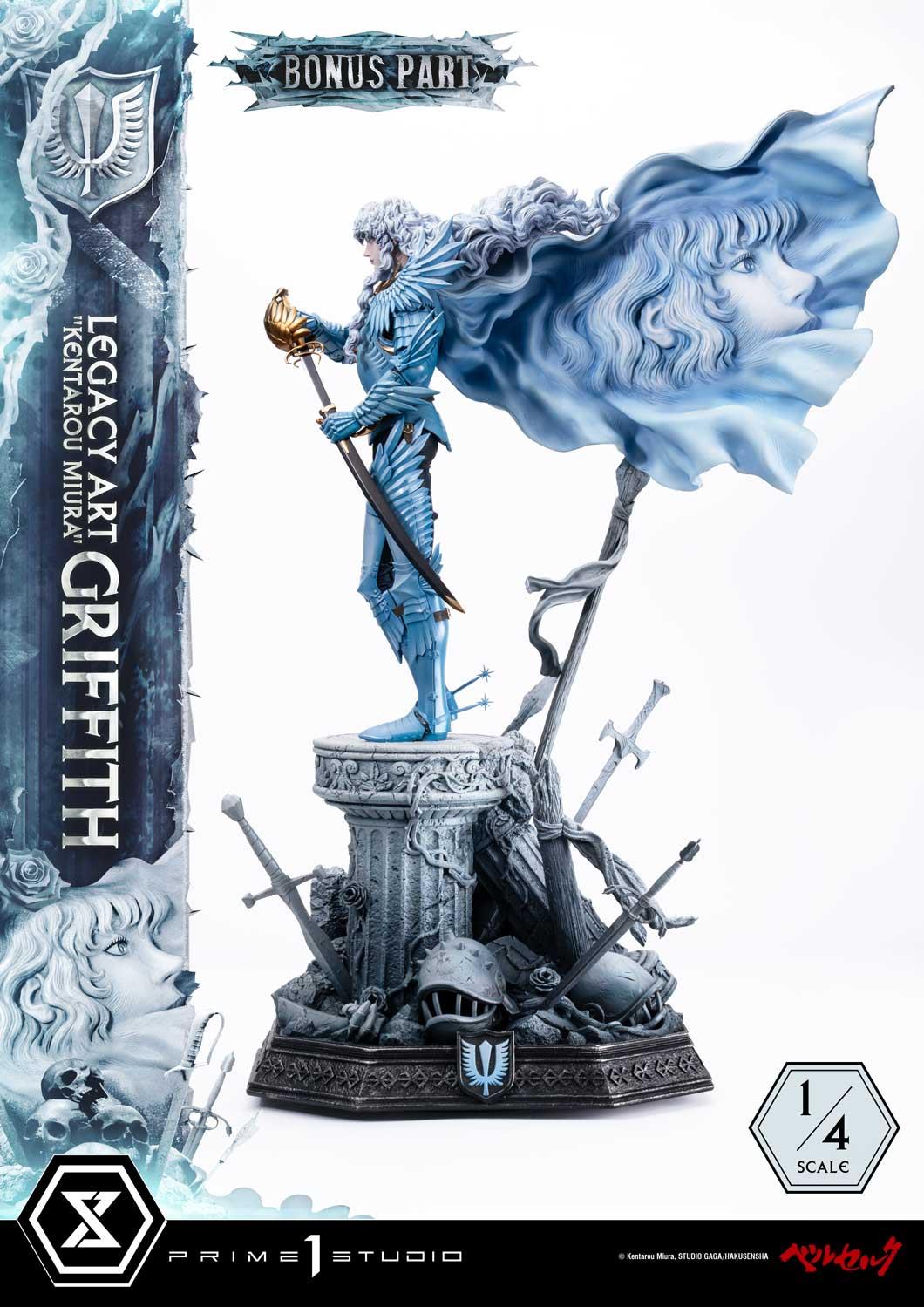 Prime 1 Studio Legacy Art Kentarou Miura Berserk Griffith 1/4 Scale Bonus Version – view 7
