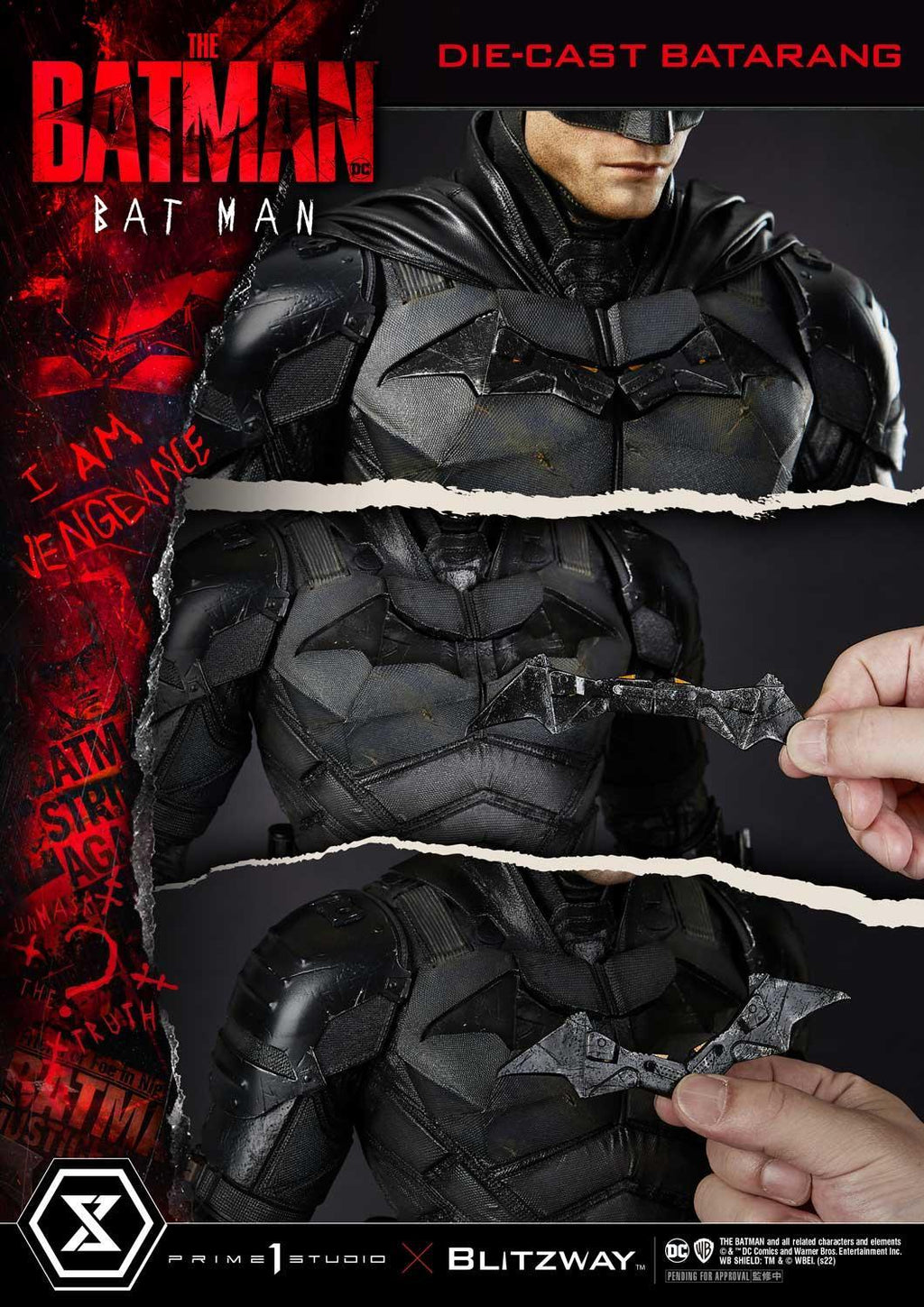 Prime 1 Studio Museum Masterline The Batman (Film) Batman Bonus Version – view 6