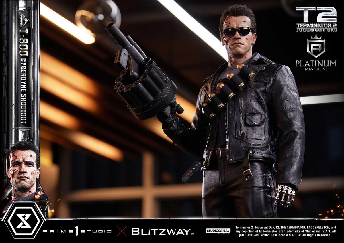 Prime 1 Studio Platinum Masterline Terminator 2: Judgment Day (Film) T-800 Cyberdyne Shootout – view 3