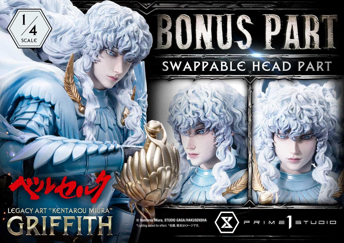 Prime 1 Studio Legacy Art Kentarou Miura Berserk Griffith 1/4 Scale Bonus Version – view 2